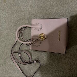 Michael Kors Blush Mini Bag with Gold Accents